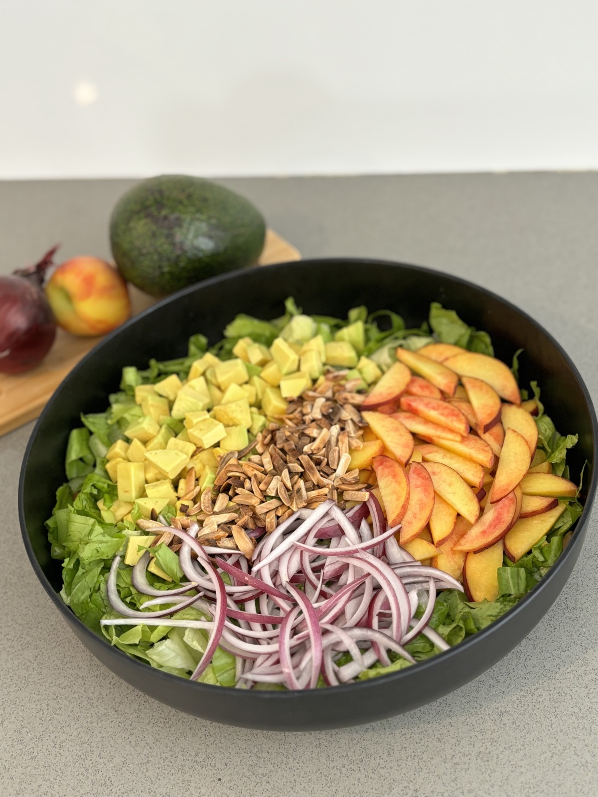 Fresh Peach Summer Salad